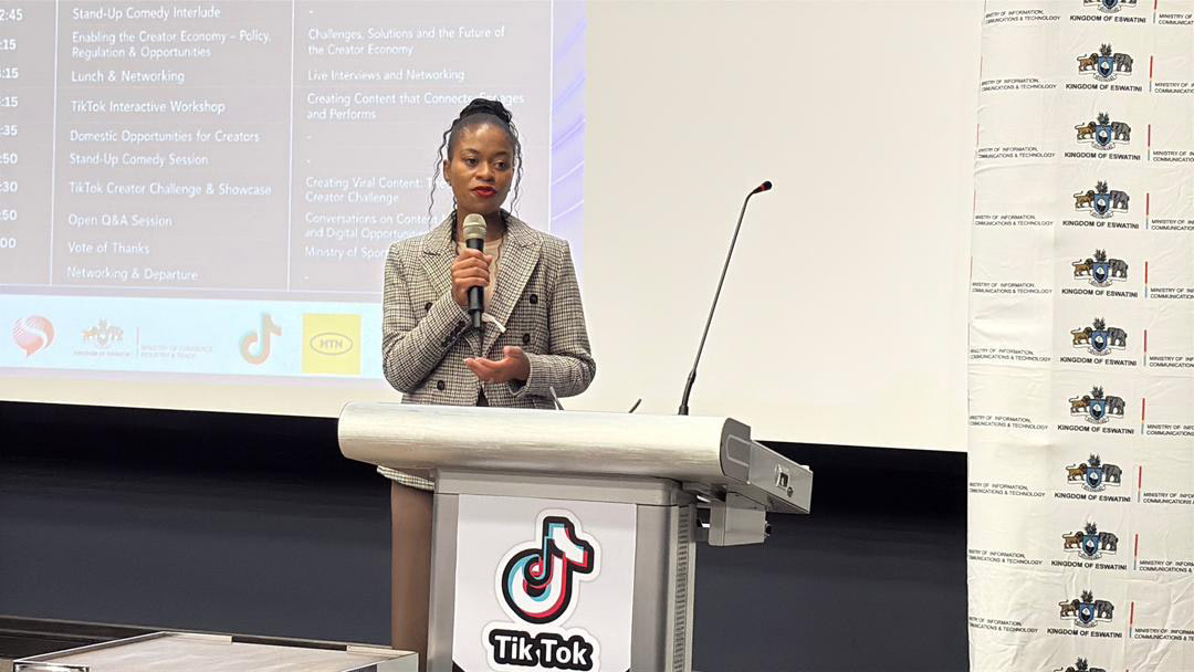 TikTok Head of Government Relations and Public Policy for Southern Africa Tholoana Ncheke-Mahlaela explained that the monetisation features currently available in Eswatini depend on audience support through virtual gifts rather than direct payments for views.